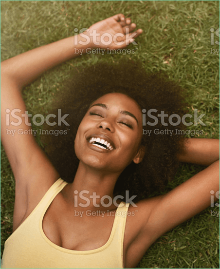 young woman smiling